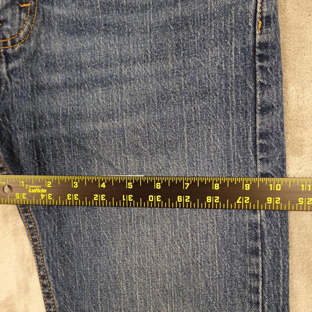 Levi's jeans 505 regular fit straight men's 32x34 stonewash blue denim red tab - Picture 6 of 13
